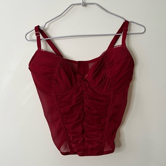 Roselle Red Corset with hook eye closure 36D - Picture 1 of 6